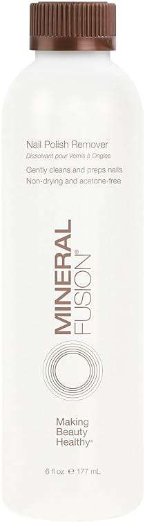 Mineral Fusion Nail Polish Remover - Acetone-Free Nail Care - Non Drying Liquid Formula - 6 fl oz - Image 1