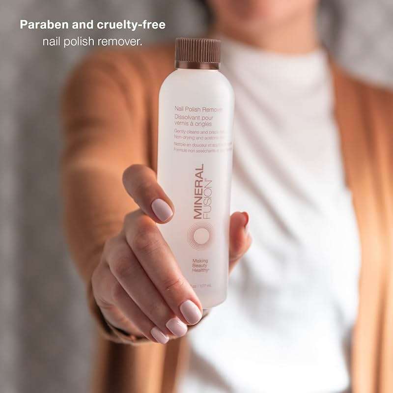 Mineral Fusion Nail Polish Remover - Acetone-Free Nail Care - Non Drying Liquid Formula - 6 fl oz - Image 6