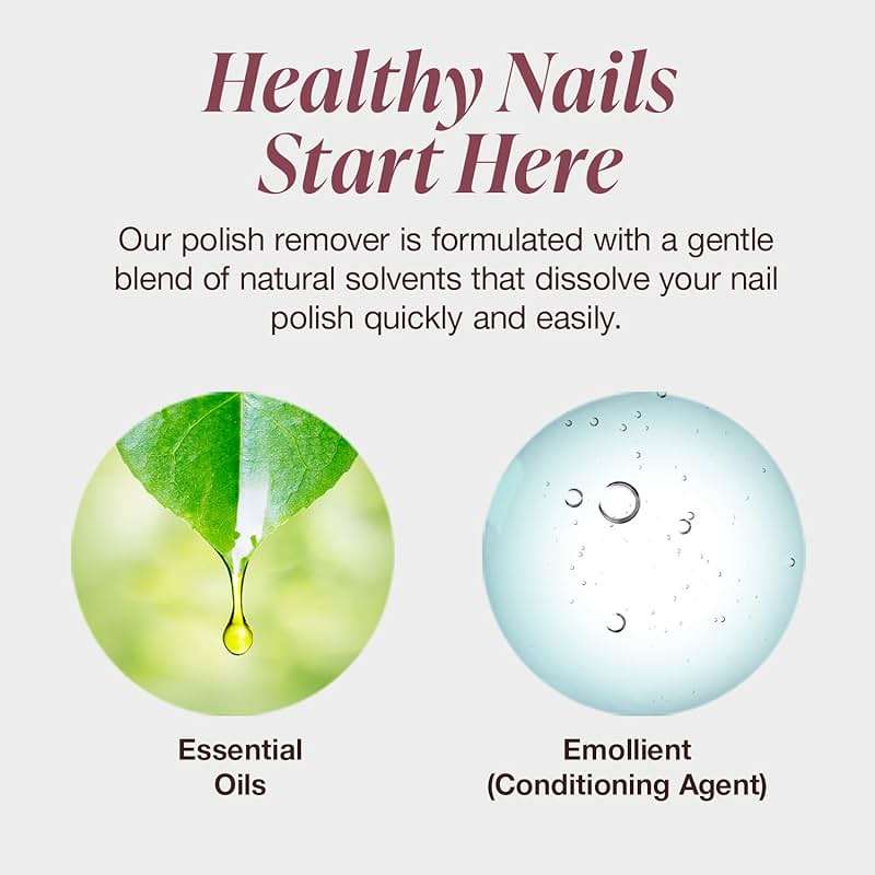 Mineral Fusion Nail Polish Remover - Acetone-Free Nail Care - Non Drying Liquid Formula - 6 fl oz - Image 8