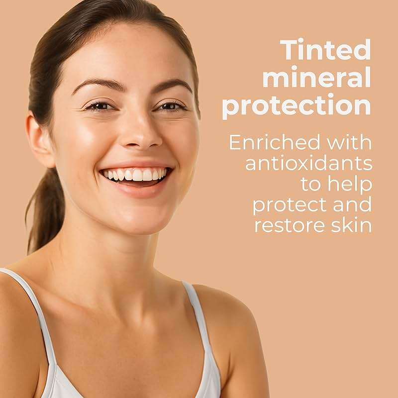 EltaMD UV Physical Tinted Sunscreen SPF for Face, 100% Mineral Active Sunscreen, Transparent Zinc Oxide Finish - Image 5