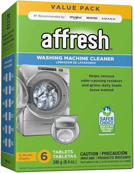 Affresh Washing Machine Cleaner, Helps Power Away Odor Causing Bacteria & Grime Deep Inside Pump, Valve & Hoses, 6 Time Release Tablets, 6 Month Supply - Image 1