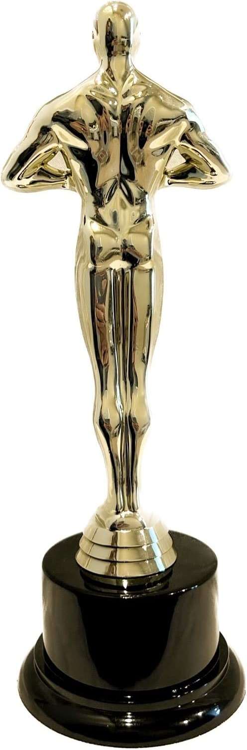 Achievement Gold Toned Award Trophy 10.625" with 4 Lines of Custom Text for Award Ceremonies, Party Favors, Theme Party, Birthday Party, Movie Night, Office Competition, or Classroom Prize - Image 5