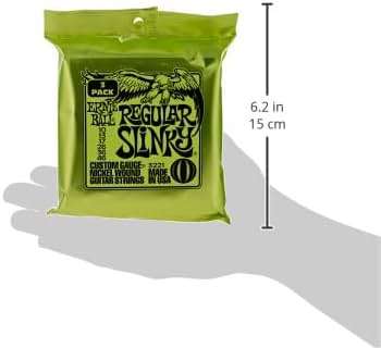Ernie Ball Regular Slinky Nickel Wound Electric Guitar Strings 3-pack, 10-46 Gauge (P03221) - Image 3