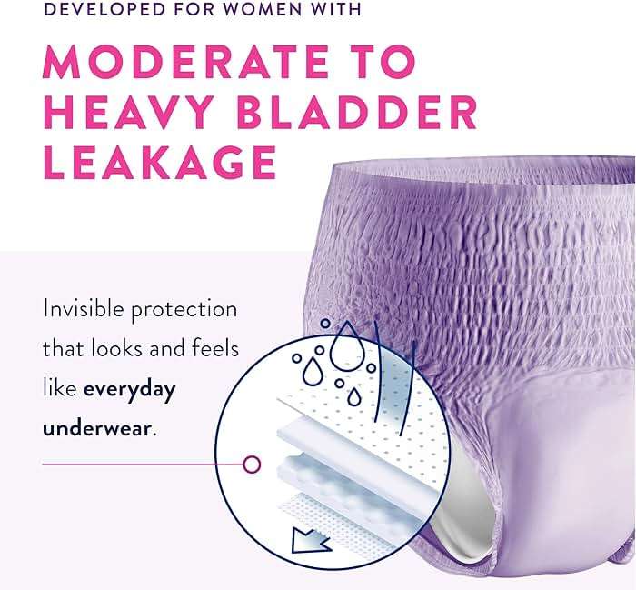 Prevail Daily Underwear Disposable Underwear Female Pull On with Tear Away Seams Medium, PWC-512/1, Maximum, 80 Ct - Image 3