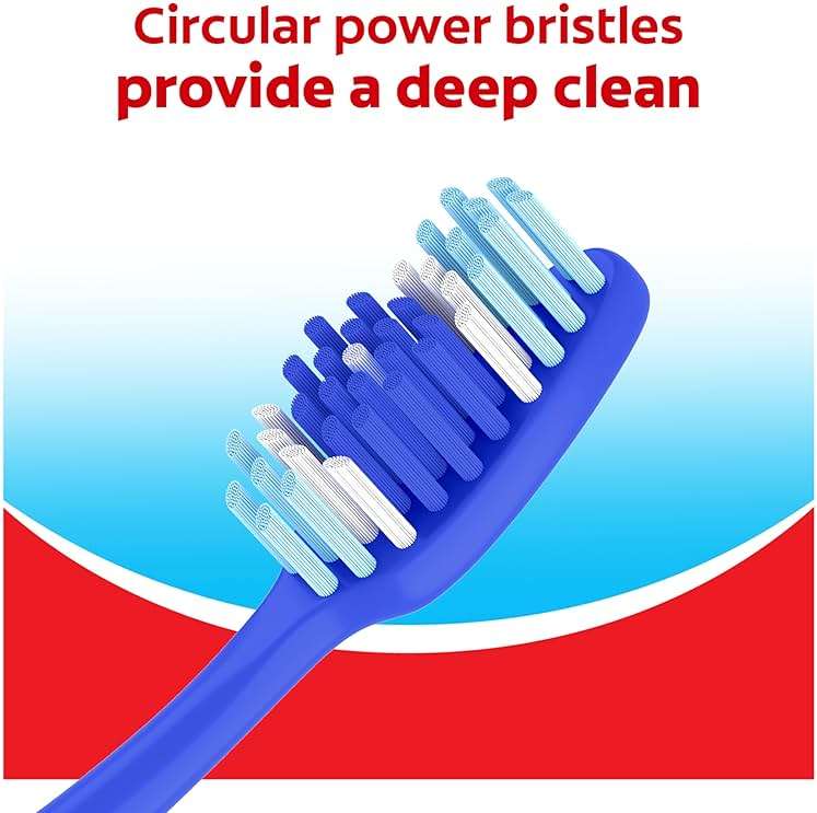 Colgate Extra Clean Toothbrush, Medium Toothbrush for Adults, 6 Pack - Image 5