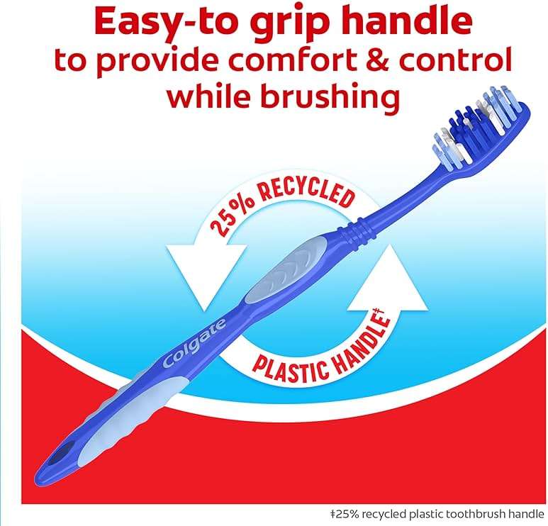 Colgate Extra Clean Toothbrush, Medium Toothbrush for Adults, 6 Pack - Image 7