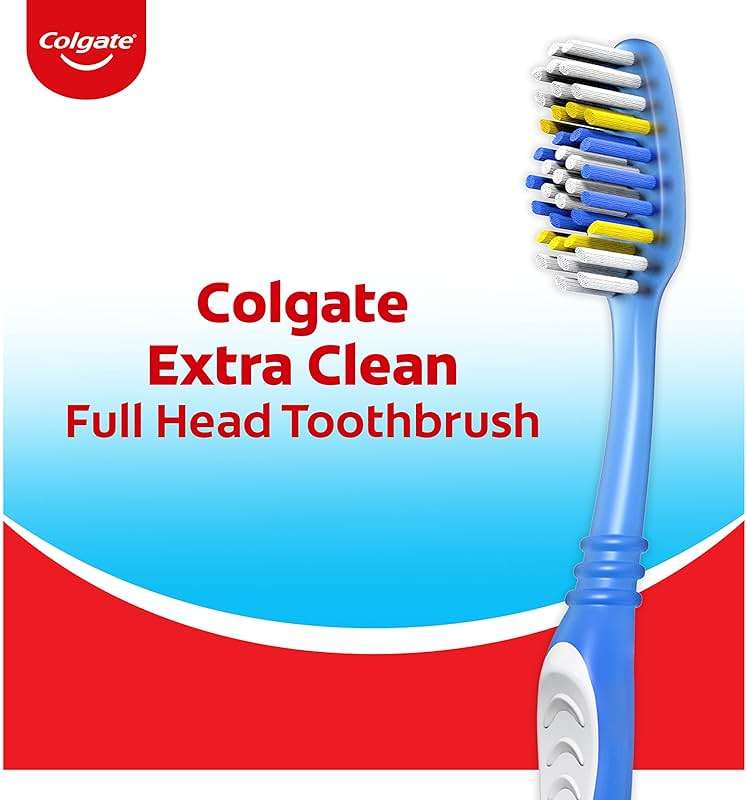 Colgate Extra Clean Toothbrush, Soft Toothbrush for Adults, 6 Count (Pack of 1) - Image 4