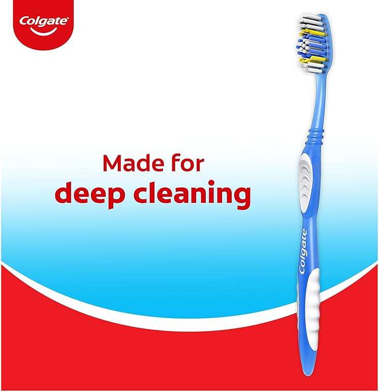 Colgate Extra Clean Toothbrush, Soft Toothbrush for Adults, 6 Count (Pack of 1) - Image 5