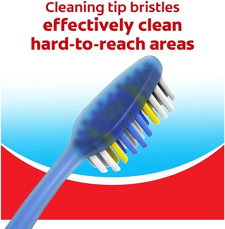 Colgate Extra Clean Toothbrush, Soft Toothbrush for Adults, 6 Count (Pack of 1) - Image 7