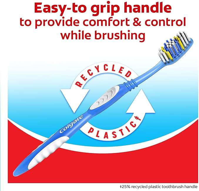 Colgate Extra Clean Toothbrush, Soft Toothbrush for Adults, 6 Count (Pack of 1) - Image 8