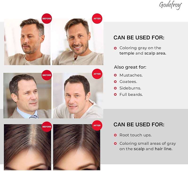 Godefroy Hair Color Tint Kit for 100% Gray Coverage, Light Brown, 20 Applications, Long-Lasting Root Touch-Up for Men & Women, Pre-Measured Capsules, No Waste, DIY Salon-Quality Results at Home - Image 4