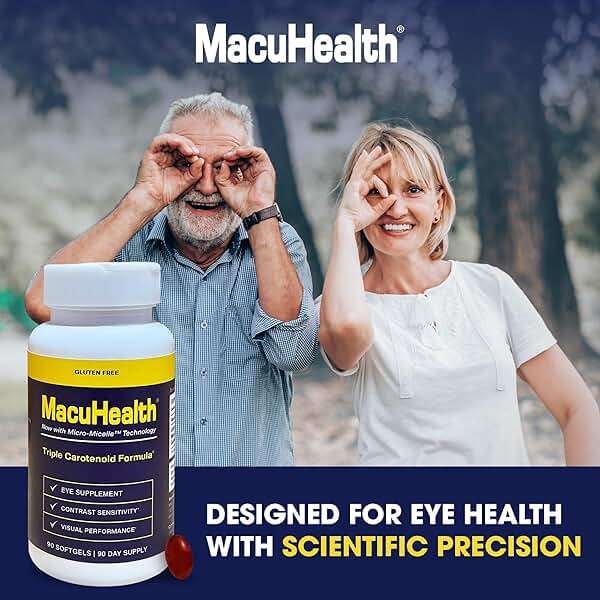 MacuHealth Triple Carotenoid Formula - Eye Vitamins for Adults - 90 Softgels, 3 Month Supply - Advanced Eye Support & Health Eye Formula - Image 7