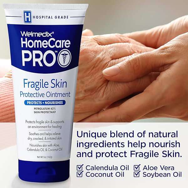 Welmedix Healing Ointment for Dry Skin - Skin Protection Barrier Cream & Moisturizer for Very Dry, Cracked Skin - Hospital Grade Intensive Healing Ointment - 5oz - Image 8