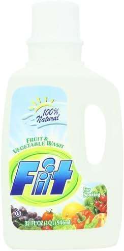 FIT Fruit & Vegetable Wash, Soaker/Refill Bottle, 32-Ounce Units (Pack of 3) - Image 1