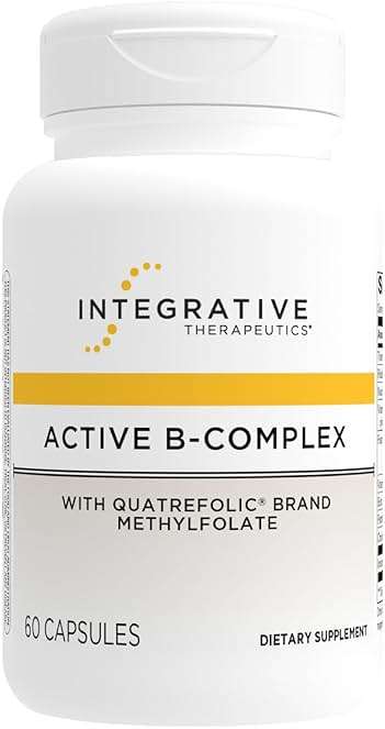 Integrative Therapeutics Active B-Complex - Cellular Energy & Heart Health Support with Vitamins B2, B6 & B12* - Supports Nervous & Immune Systems* - Third-Party Tested - 60 Capsules (30 Servings) - Image 1