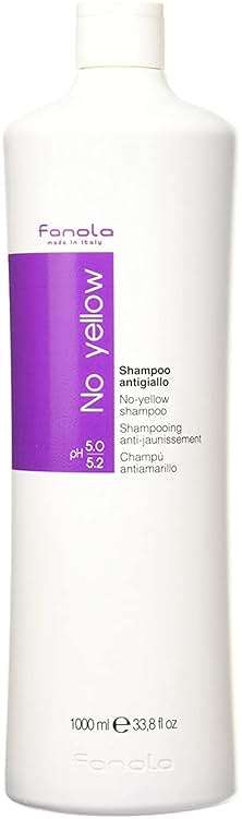 Fanola No Yellow Purple Shampoo - Purple Color Depositing Shampoo for Blondes, Bleached & Grey Hair - Formulated with Violet Pigment to Remove Brassy Tones from Hair (33.8 Fl oz) - Image 1