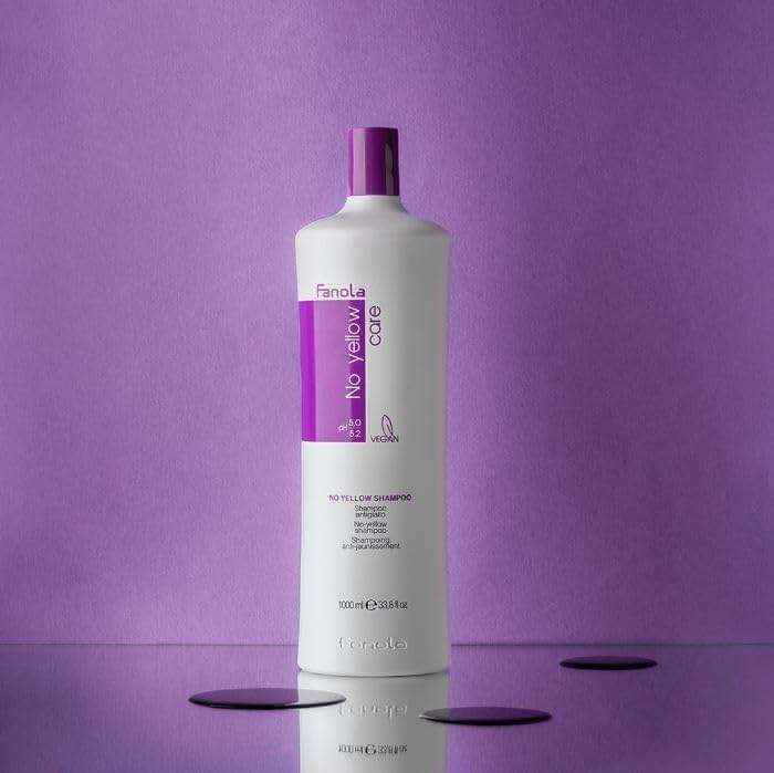 Fanola No Yellow Purple Shampoo - Purple Color Depositing Shampoo for Blondes, Bleached & Grey Hair - Formulated with Violet Pigment to Remove Brassy Tones from Hair (33.8 Fl oz) - Image 2