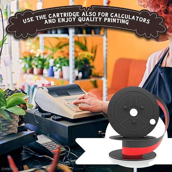 Canon MP11DX Calculator Ink Ribbon Set of 3 – 18ft x 0.5in Sharp EL-1197PIII Calculator Ribbon Red/Black for Great Print Capacity and Brightness, Easy Setup No Tools – Suitable for Popular Models - Image 8