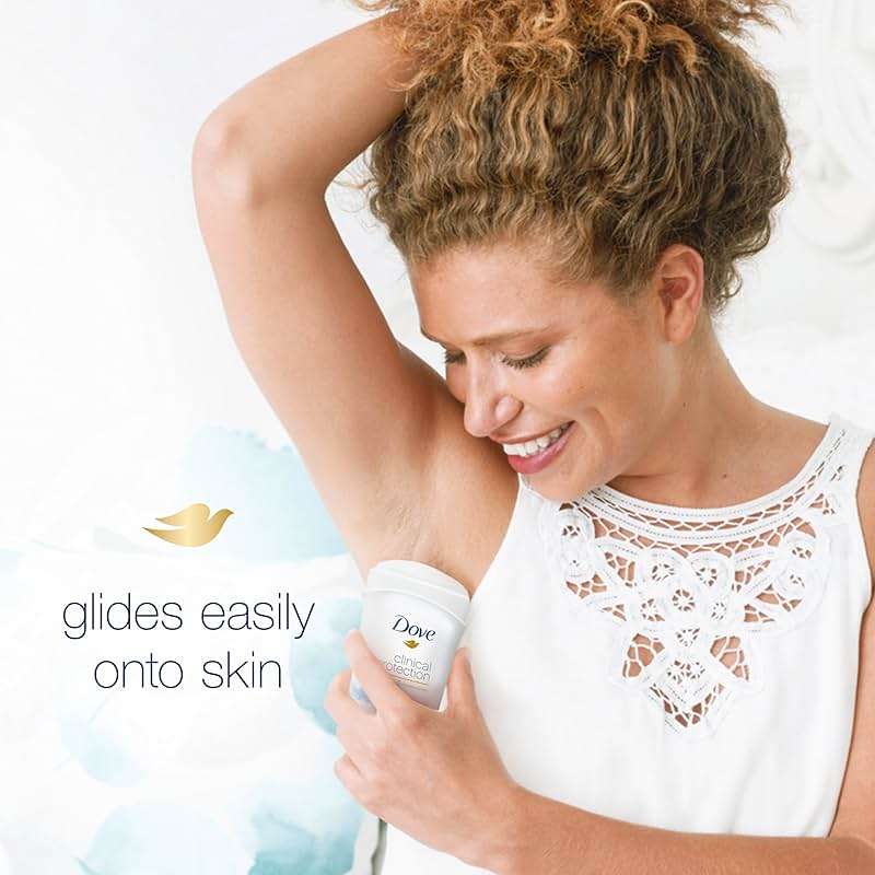 Dove Clinical Protection Antiperspirant Deodorant For Sweat and Odor Protection Original Clean Antiperspirant For Women Made With 1/4 Moisturizers 1.7 oz - Image 6