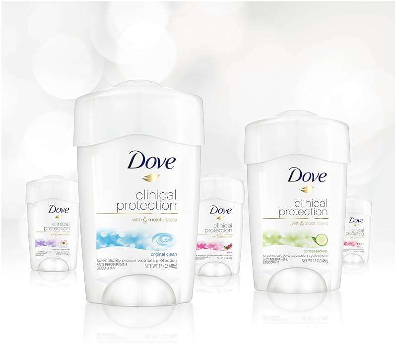 Dove Clinical Protection Antiperspirant Deodorant For Sweat and Odor Protection Original Clean Antiperspirant For Women Made With 1/4 Moisturizers 1.7 oz - Image 7