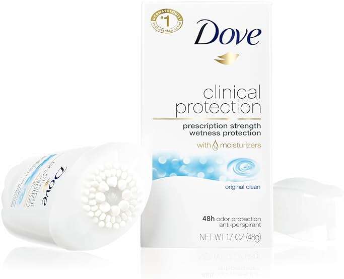 Dove Clinical Protection Antiperspirant Deodorant For Sweat and Odor Protection Original Clean Antiperspirant For Women Made With 1/4 Moisturizers 1.7 oz - Image 9