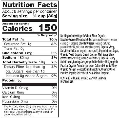 Annie's Cheddar Snack Mix With Assorted Crackers and Pretzels, Made with Real Cheese, 9 oz - Image 7