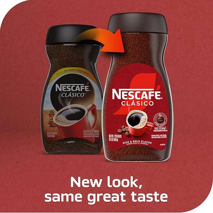 NESCAFÉ CLÁSICO Instant Coffee, Dark Roast Coffee, 1 Jar (10.5 Oz) - Image 2
