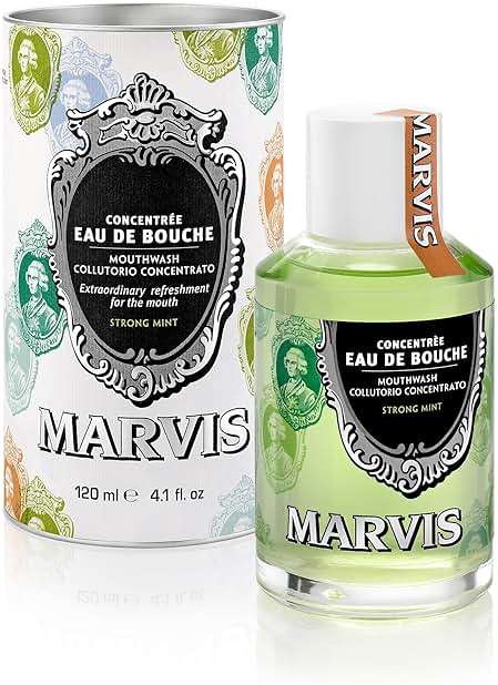 Marvis Strong Mint Mouthwash, Concentrate, 4.1 Fl Oz - Image 1
