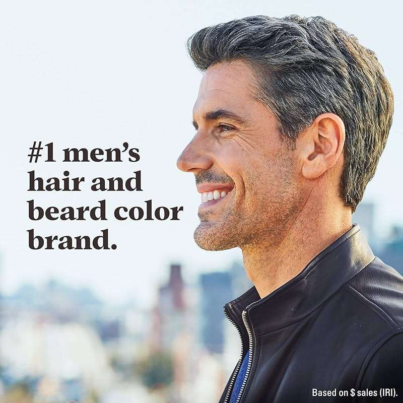 Just For Men Touch of Gray, Mens Hair Color Kit with Comb Applicator for Easy Application, Great for a Salt and Pepper Look - Medium Brown, T-35, Pack of 1 - Image 5