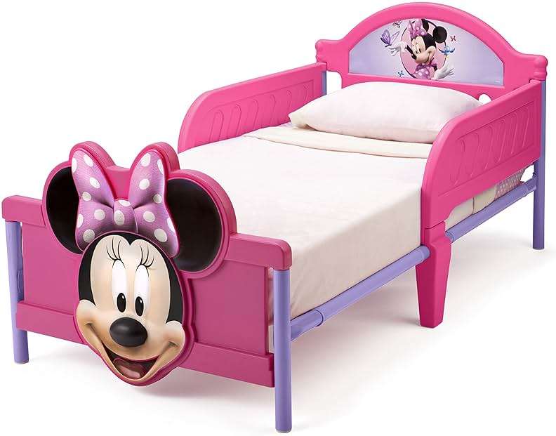 Delta Children 3D-Footboard Toddler Bed, Disney Minnie Mouse - Image 3