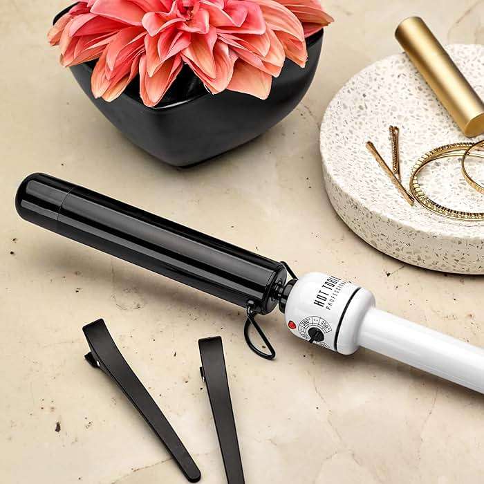 HOT TOOLS Pro Artist Nano Ceramic Curling Wand | For Smooth, Shiny Hair (1-1/4 in) - Image 5