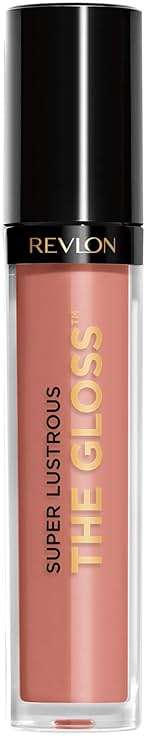 Revlon Super Lustrous Lip Gloss, Non-Sticky, Hydrating, High Shine Finish, 215 Super Natural, 0.13 oz - Image 1