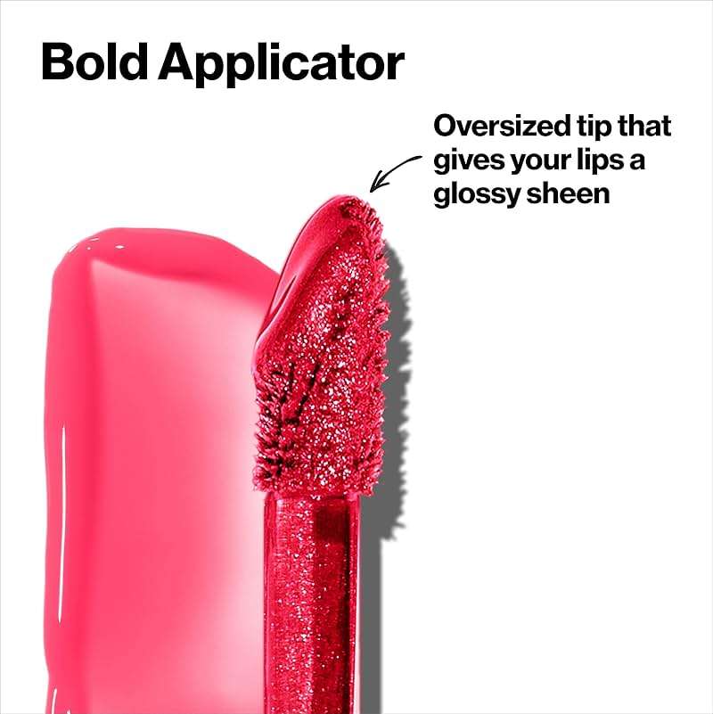 Revlon Super Lustrous Lip Gloss, Non-Sticky, Hydrating, High Shine Finish, 215 Super Natural, 0.13 oz - Image 5