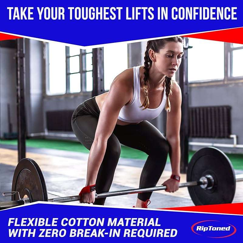 Rip Toned Performance Wrist Straps for Weightlifting – 23" Padded Lifting Straps for Men & Women – Cotton Gym Straps for Deadlifts, Strength Training, Bodybuilding & Powerlifting - Image 5