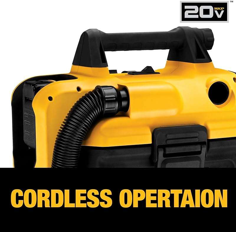DEWALT 20V MAX Cordless Shop Vac, Wet Dry Vacuum Cleaner, Portable 2 Gallon Wet Dry Vac, Strong Suction Shop Vacuum with Hepa Filter, Tool Only (DCV580H) - Image 5