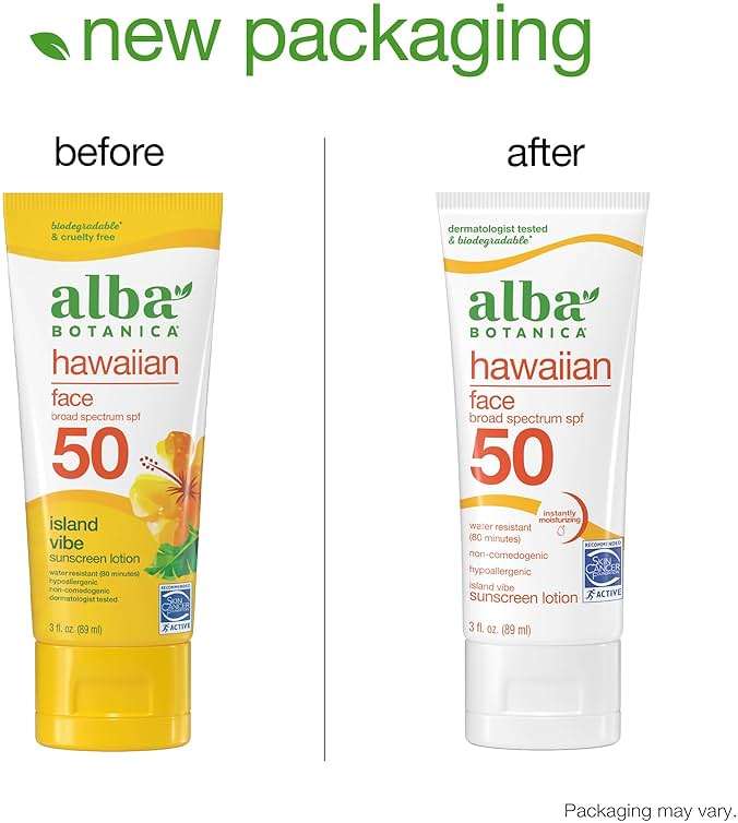 Alba Botanica Sunscreen Lotion, SPF 50, Island Vibe, 3 Oz - Image 4