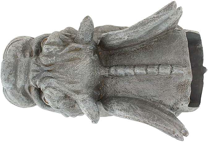 Design Toscano Roland the Gothic Gargoyle Gutter Guardian Rain Downspout Extension Outdoor Statue, 10 Inch Long, Cast Stone Resin, Grey Stone Finish - Image 9