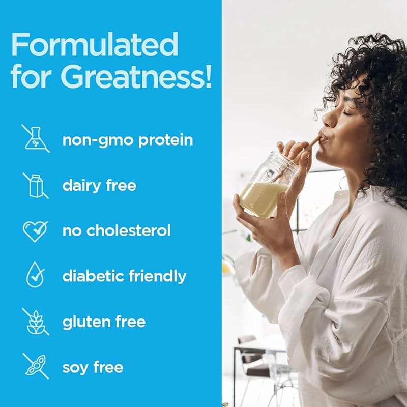 Vegansmart Naturade All-in-One Plant-Based Shake – Low Sugar Nutrition with Protein, Fiber, Vitamins & Minerals, Supports Balanced Energy & Wellness, Vanilla, Vegan - 22.75 oz - Image 4