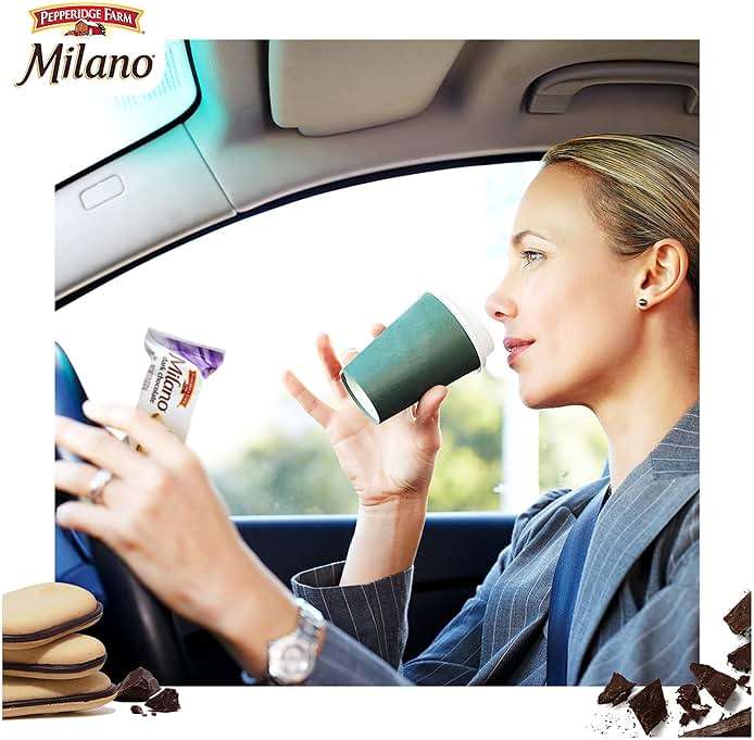 Pepperidge Farm Milano Cookies, Dark Chocolate, 20 Packs, 2 Cookies per Pack - Image 5