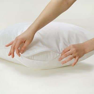 National Allergy Premium 100% Cotton Zippered Body Pillow Protector - 20 x 72 - White - 300 Thread Count - Hypoallergenic Pillowcase with Zipper - Breathable Encasement Cover - Image 2