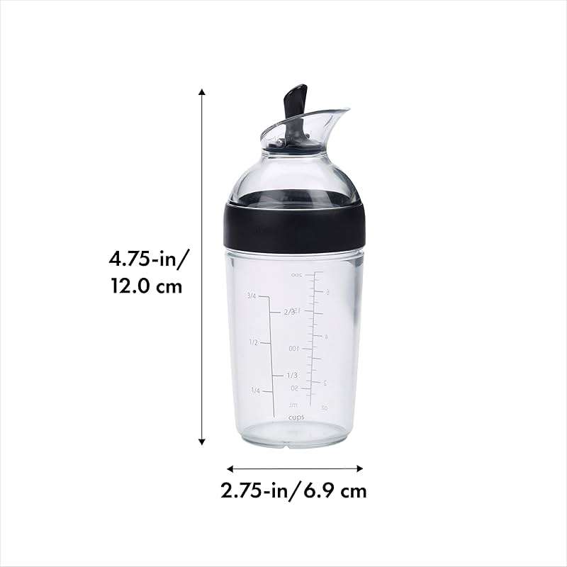 OXO Good Grips Little Salad Dressing Shaker - Black, Small - Image 3
