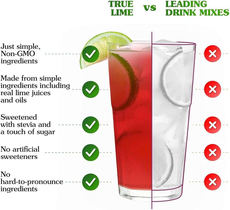 True Citrus Black Cherry Limeade Drink Mix, 1.06 OZ - Image 12