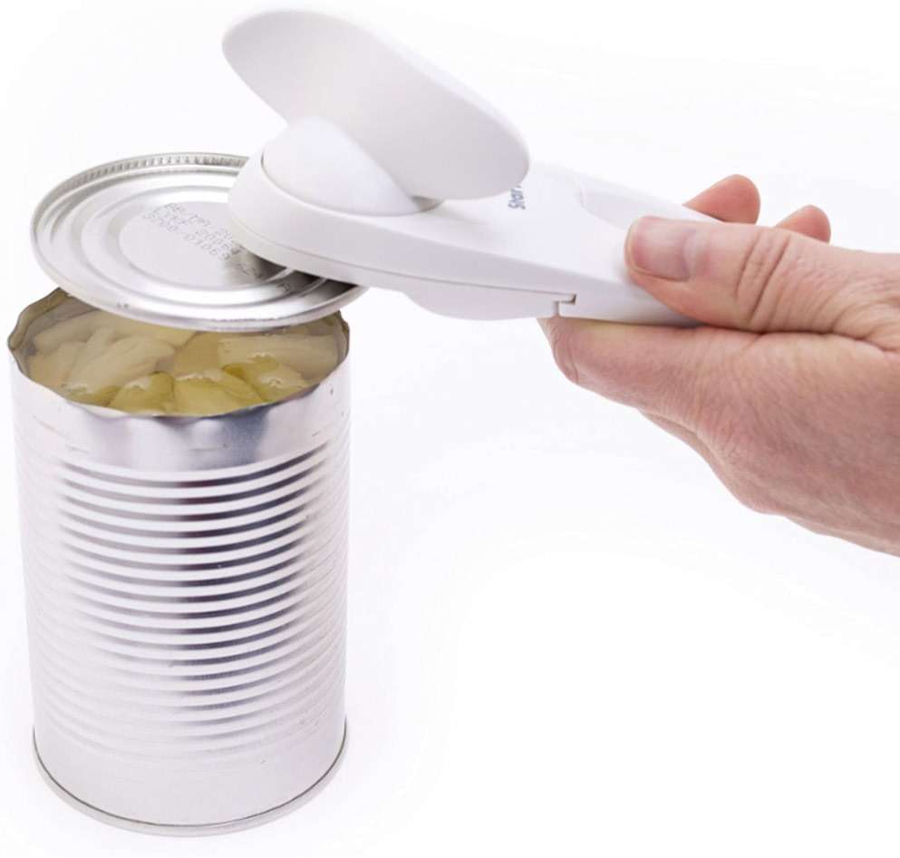 Starfrit Little Beaver Can Opener, Safe, Holds Lid and Leaves No Sharp Edges on Lid, Comfort Grip, 3-Year Warranty, White - Image 7