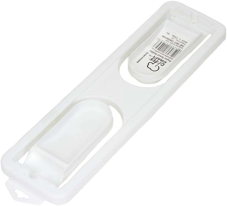 Chef Craft Select Plastic Paper Towel Holder, 12.5 inches in Length, White - Image 2