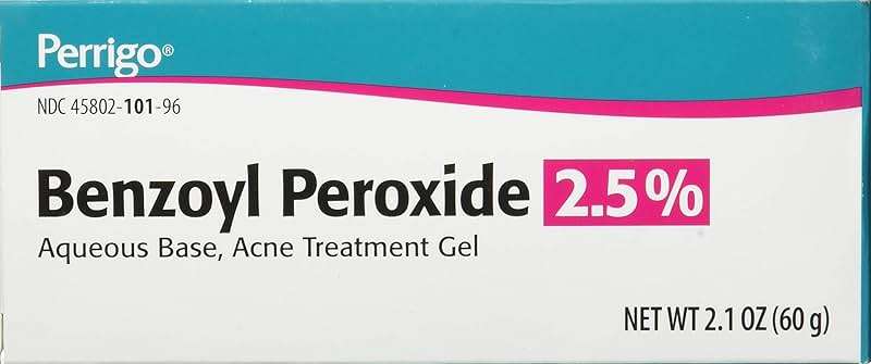 Perrigo 2.5% Benzoyl Peroxide Acne Treatment Gel 60gm Tube - Image 2
