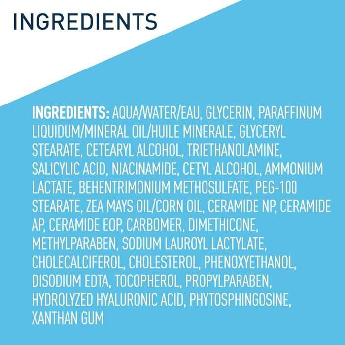 CeraVe Moisturizing Cream with Salicylic Acid, Exfoliating Body Cream with Lactic & Hyaluronic Acid, Niacinamide, and Ceramides, Fragrance Free & Allergy Tested, 12 Ounce - Image 5