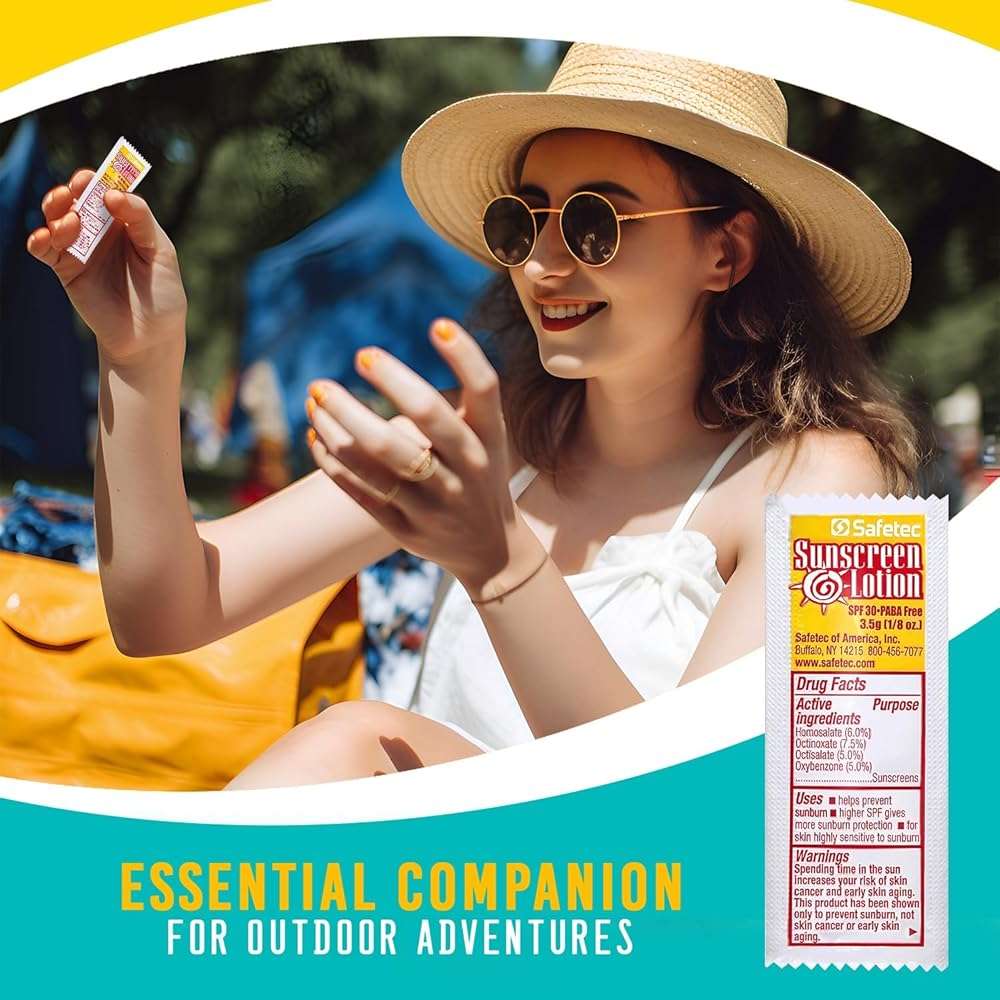 Safetec Sunscreen Lotion 53700 3.5 Gram Packets SPF 30 - (Box of 25) - Image 4