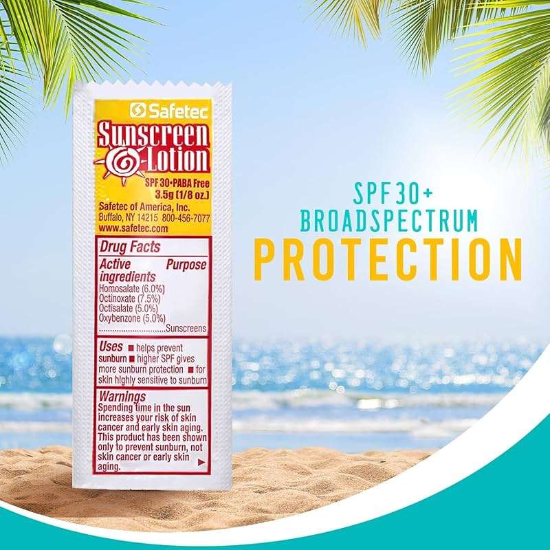 Safetec Sunscreen Lotion 53700 3.5 Gram Packets SPF 30 - (Box of 25) - Image 6