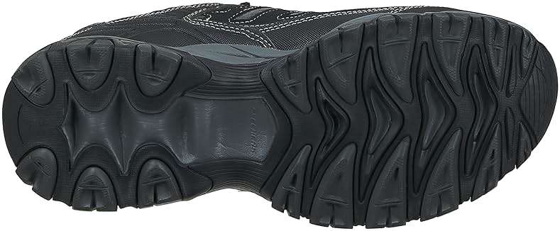 Skechers Men's Afterburn M. Fit Fashion Sneakers - Leather Upper, Memory Foam Insole, Rubber Outsole - Image 9