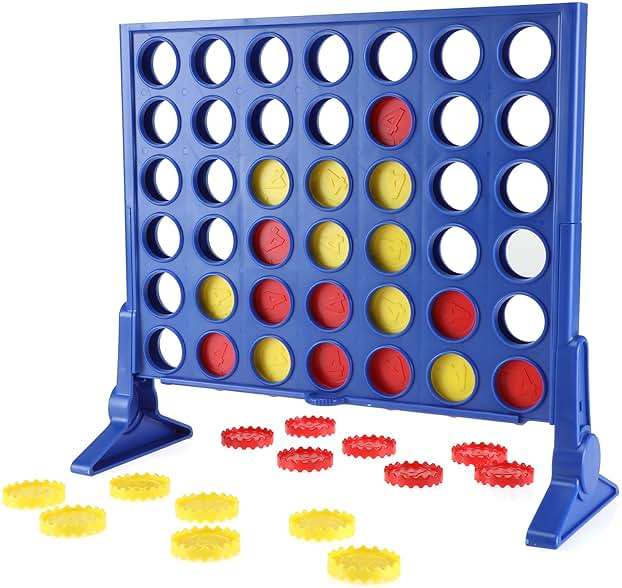 Hasbro Gaming Connect 4 Classic Grid, 4 in a Row Game, Strategy Board Games for Kids, 2 Players for Family and Kids, Easter Gifts for Boys and Girls, Ages 6+ - Image 2